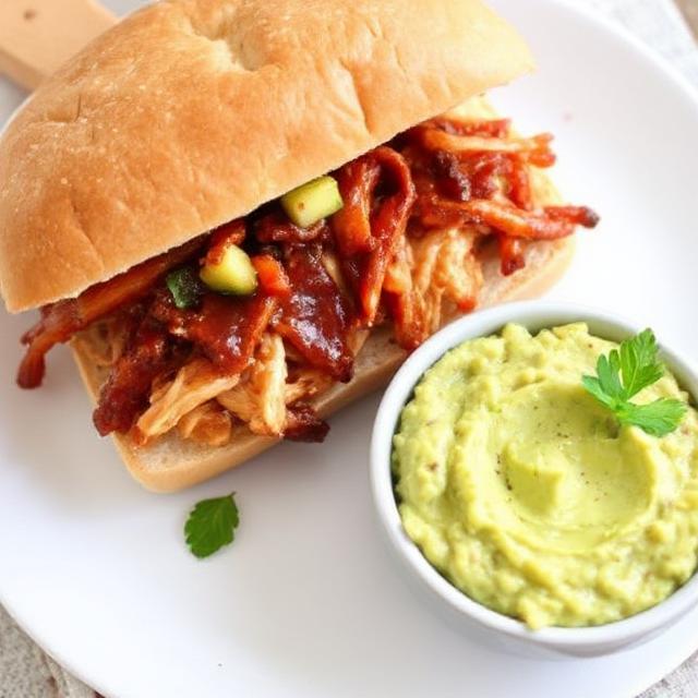 BBQ Chicken Grilled Cheese with Tropical Twist