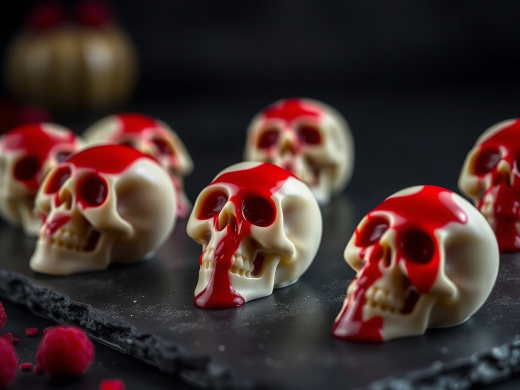 REDRUM- Raspberry Ganache Skulls